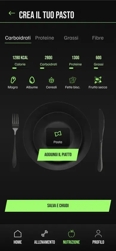 Create new meal mobile