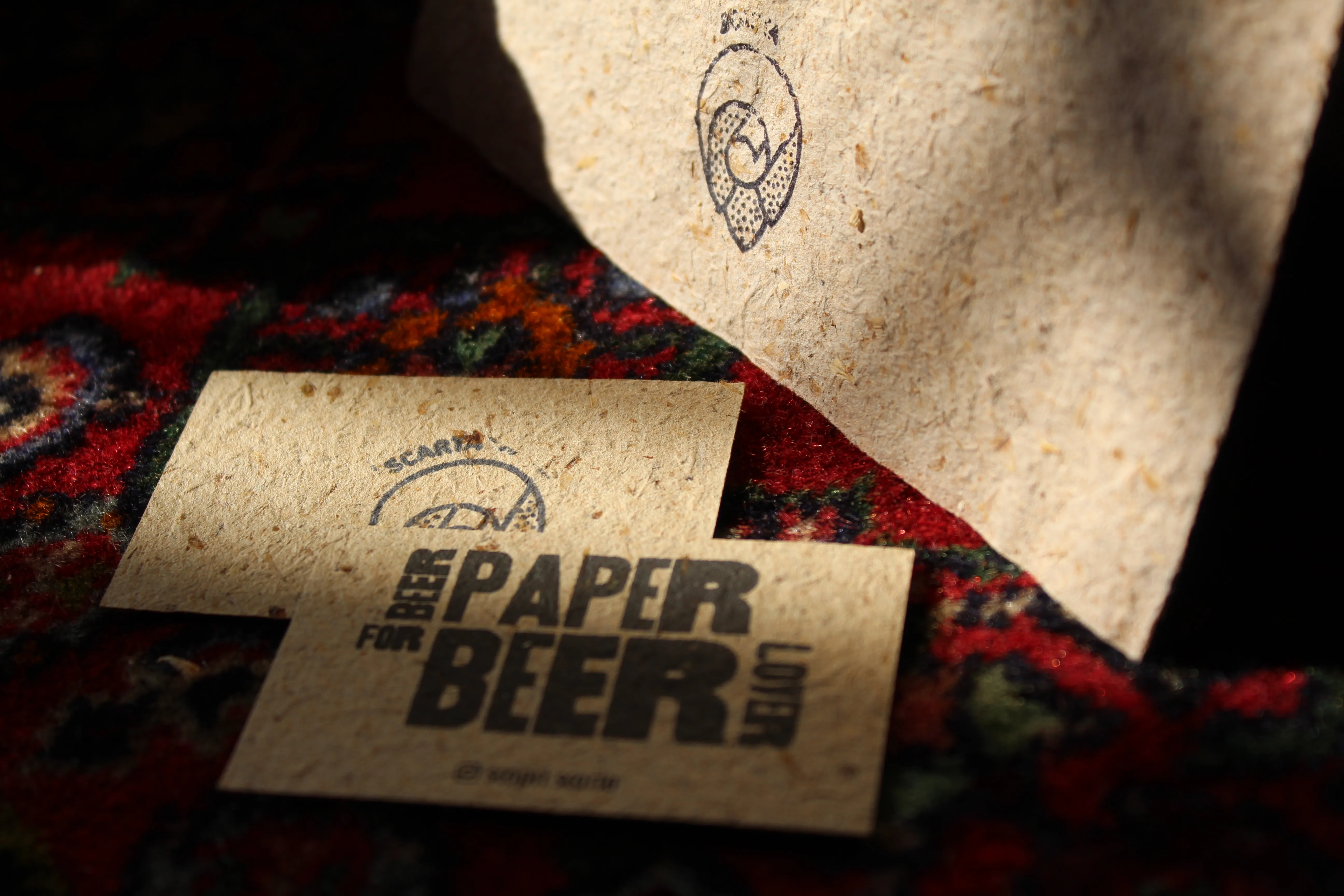 Scarta identity applied to printed material